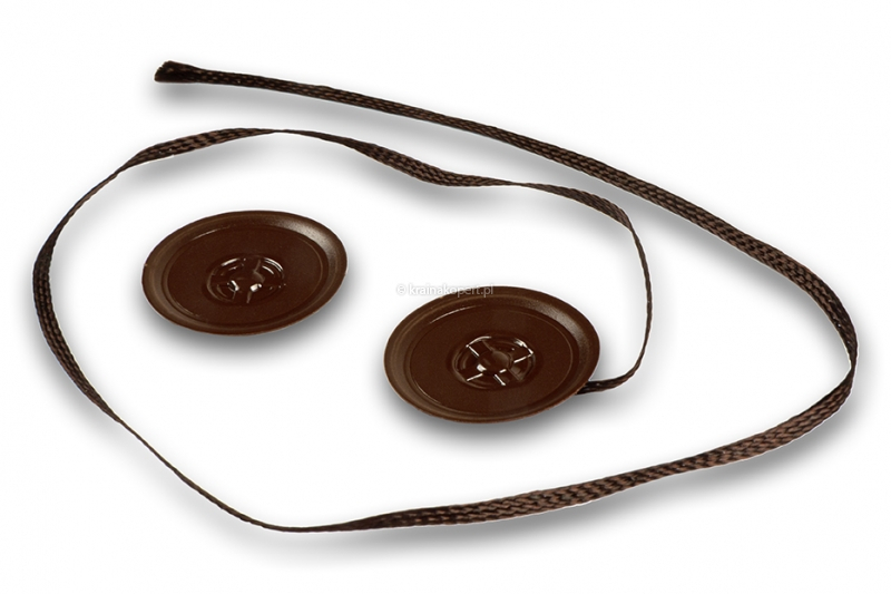 Zamknięcie na guzik i sznurek - 1 zestaw