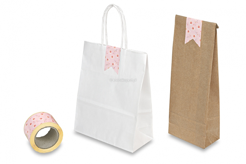 Plomby do opakowań z nadrukiem - kwiatki