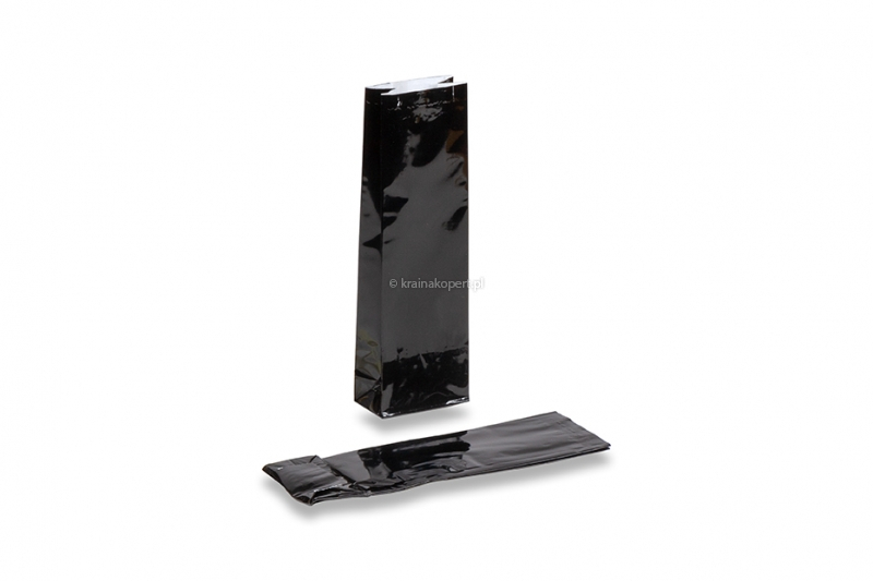 Torebki kolorowe klockowe - czarny 55 x 30 x 175 mm, 50 gramów