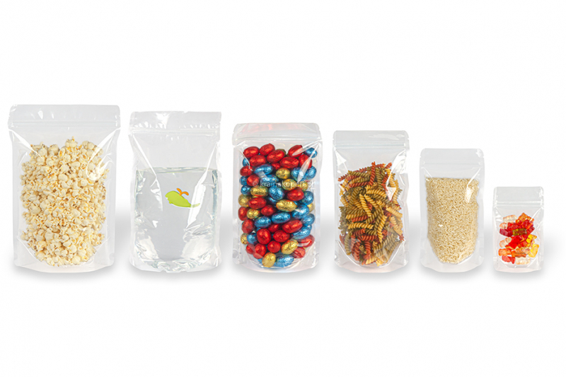 Stojące woreczki przezroczyste