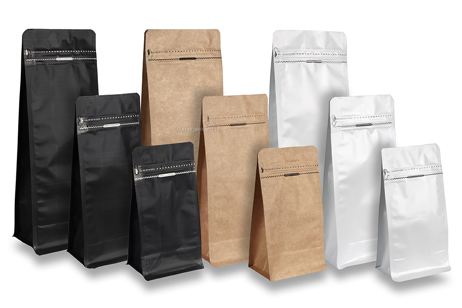 Stojące woreczki  z płaskim dnem