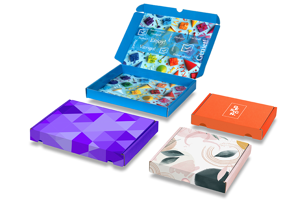 Kartony wysyłkowe z nadrukiem - przykłady