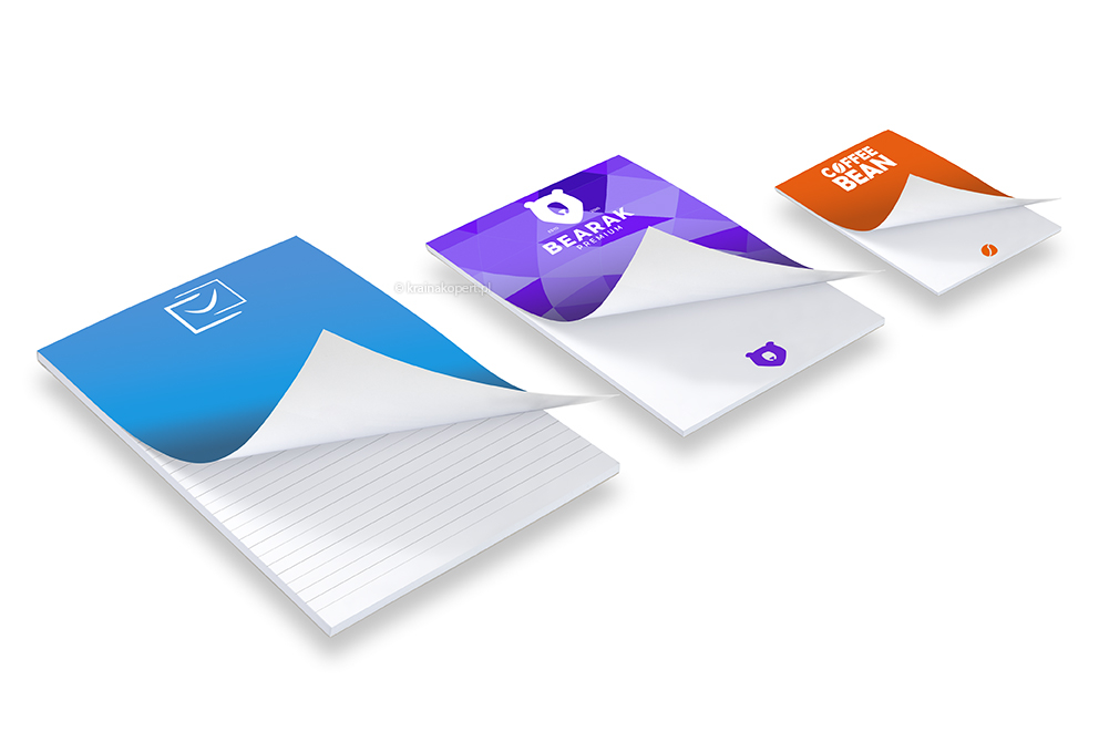 Notesy z nadrukiem - z okładkę