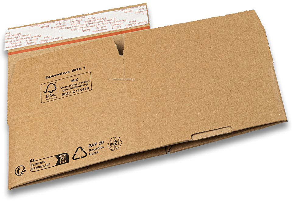 Pudełko kartonowe - brązowy, 160 x 130 x 70 mm - SPX1