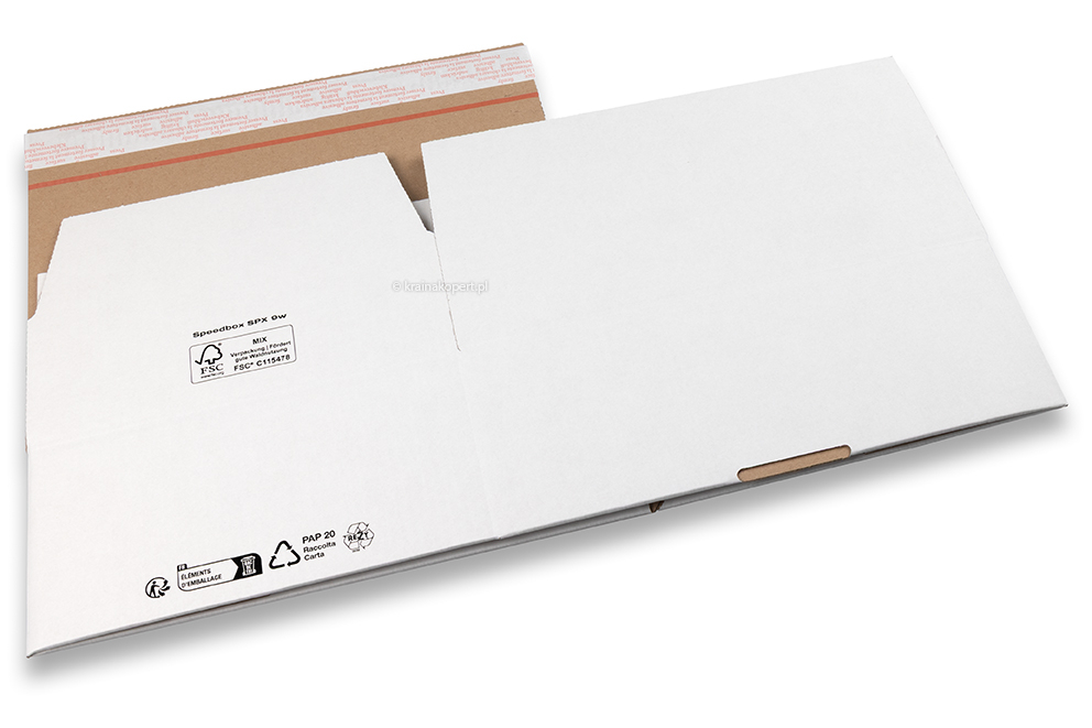 Pudełko kartonowe - biały, 310 x 230 x 110 mm - SPX9
