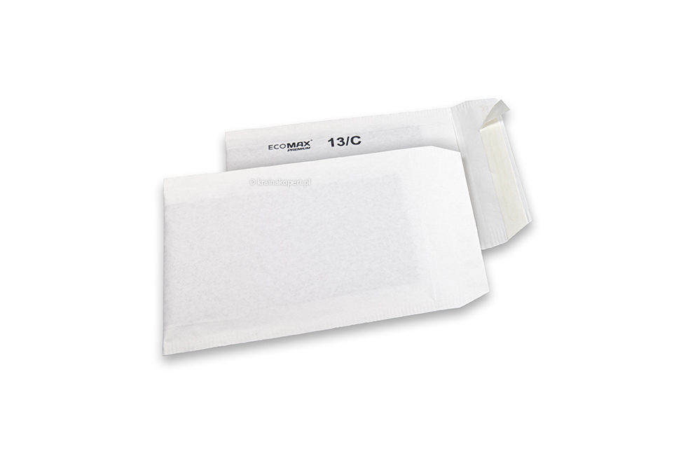 Papierowe koperty bąbelkowe Ecomax - 150 x 215 mm, 13/C, biały